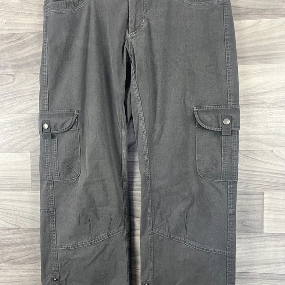 Kuhl Cargo Pants Womens Size 10 Gray Straight Leg Hiking Outdoor Relaxed Stretch - Picture 10 of 15